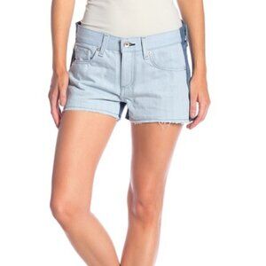 Rag & Bone Double Blue Raw Hem Cut Off Summer Denim Jean Shorts Size 25